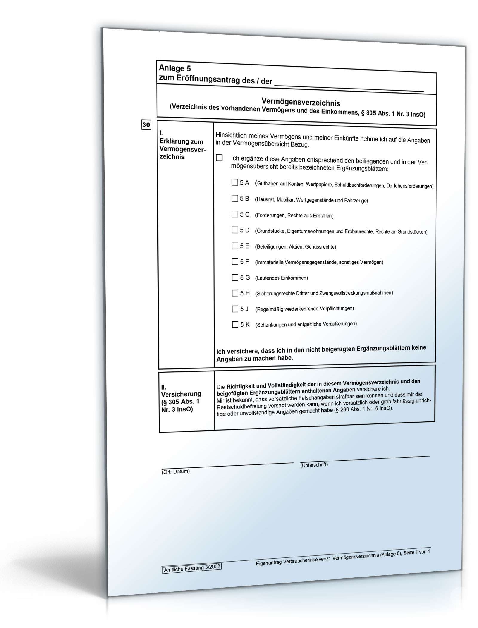 Verbraucherinsolvenz - Formulare Und Vordrucke Zum Download