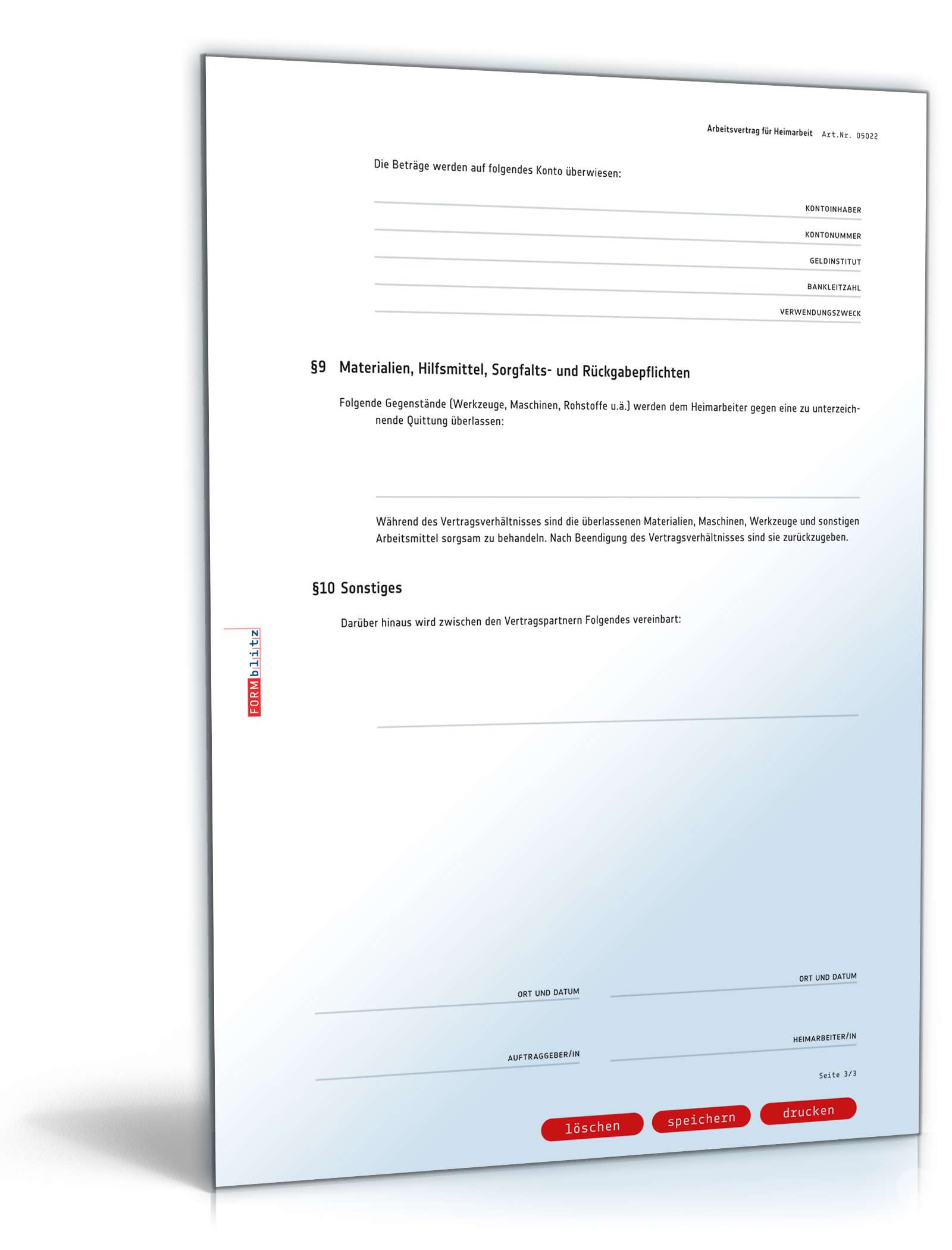 Arbeitsvertrag Homeoffice | Muster Zum Download