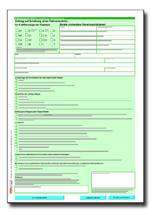 Führerschein muster