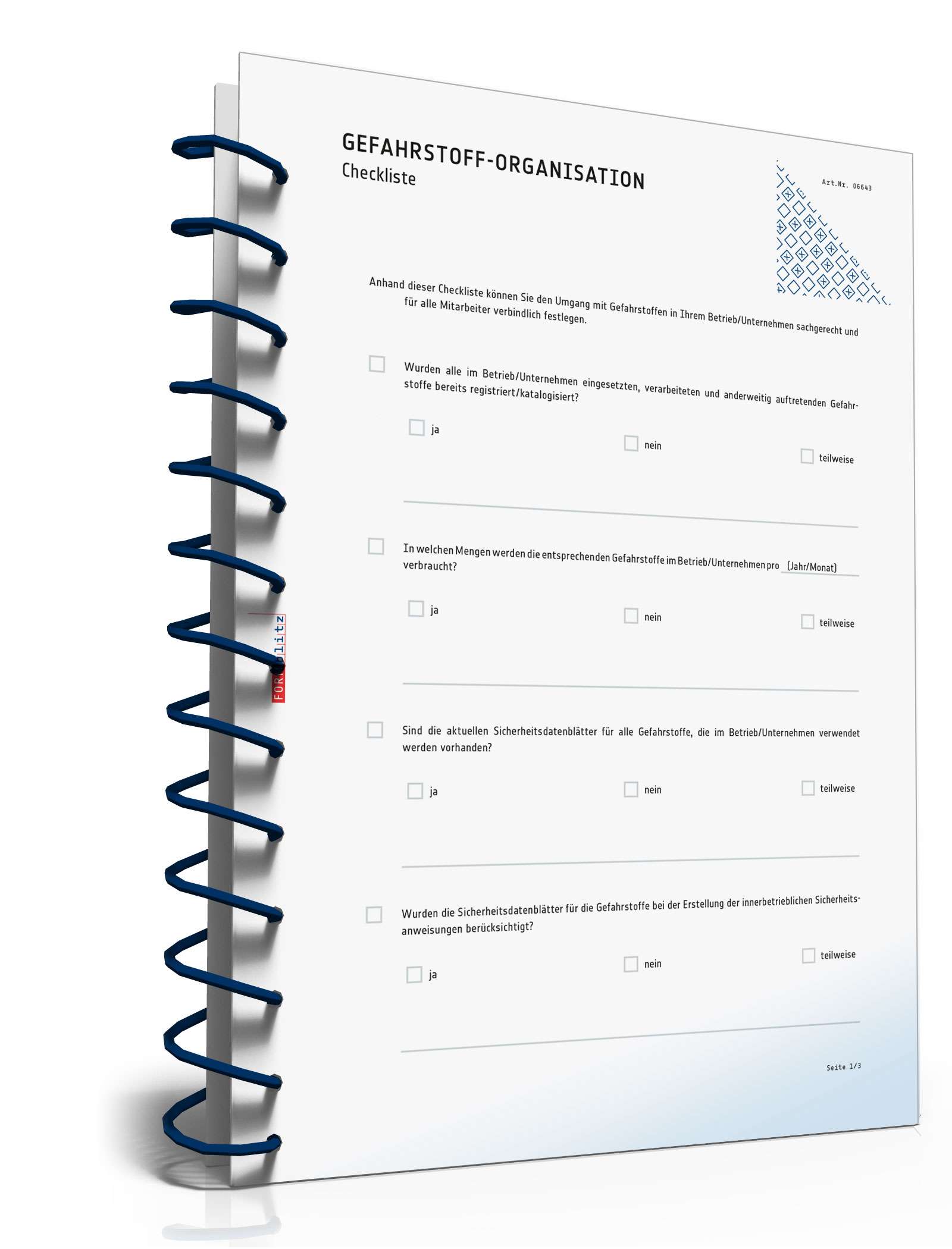 Checkliste Gefahrstoffe Unternehmen | Muster Zum Download