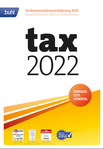 Hauptbild des Produkts: tax 2022 (für Steuerjahr 2021)