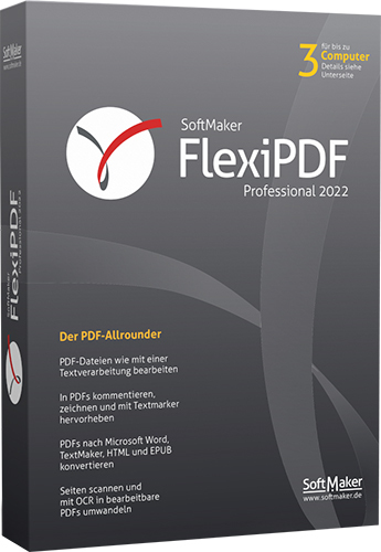Hauptbild des Produkts: FlexiPDF Professional 2022 - 3 PCs