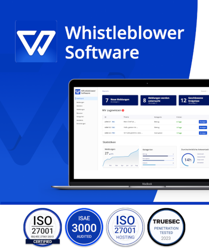 Hauptbild des Produkts: Whistleblower Software bis 249 Mitarbeiter - Jahresabo